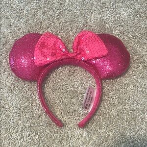 Disney Fuchsia Sequin Mouse Ears Headband